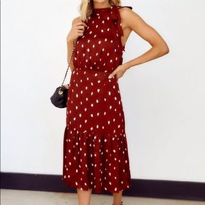 TCEC printed midi dress